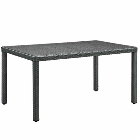 EAST END IMPORTS Sojourn 59 in. Outdoor Patio Dining Table- Chocolate EEI-1934-CHC